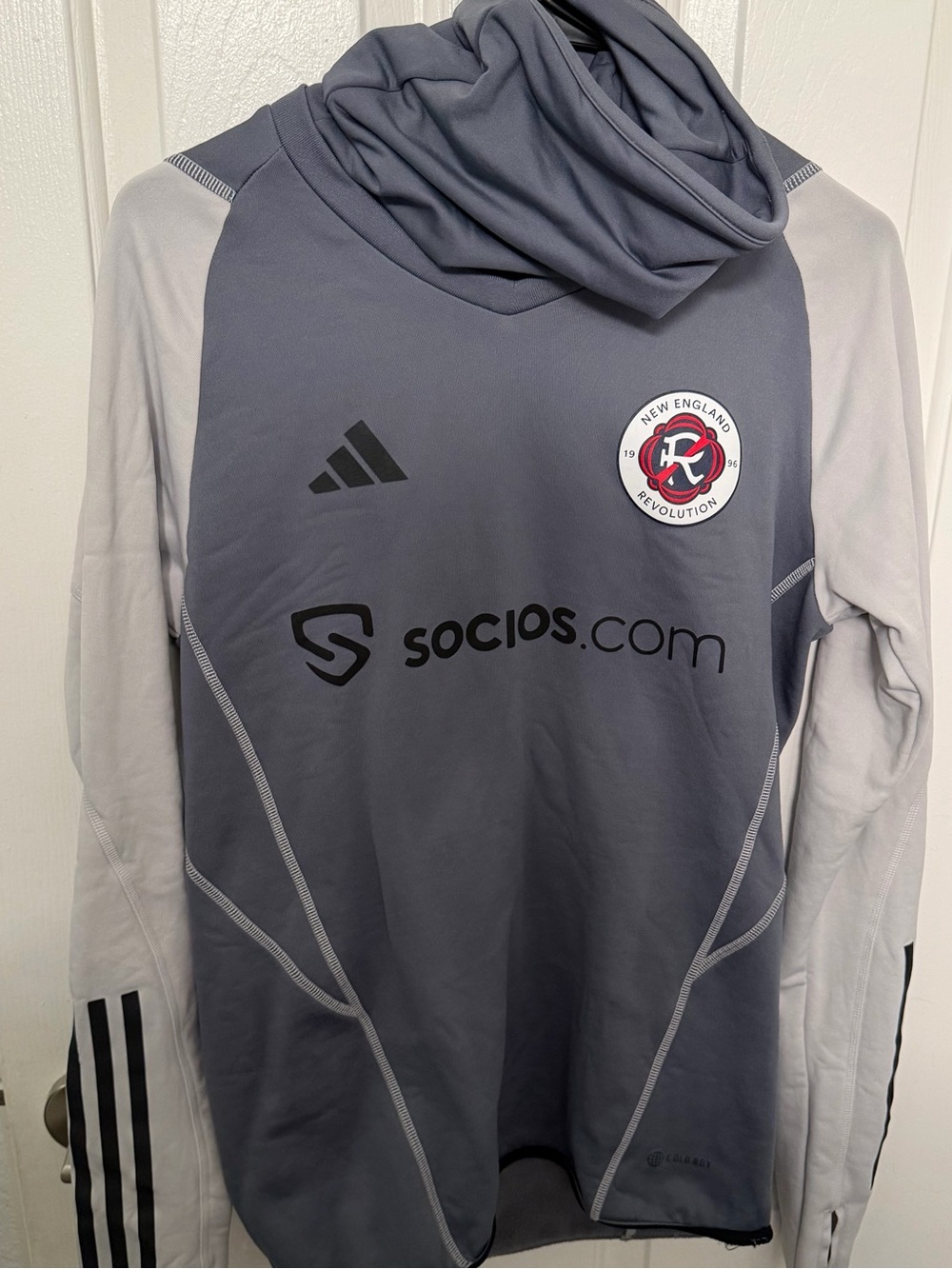 New England Revolution Adidas Training Turtleneck Sweatshirt